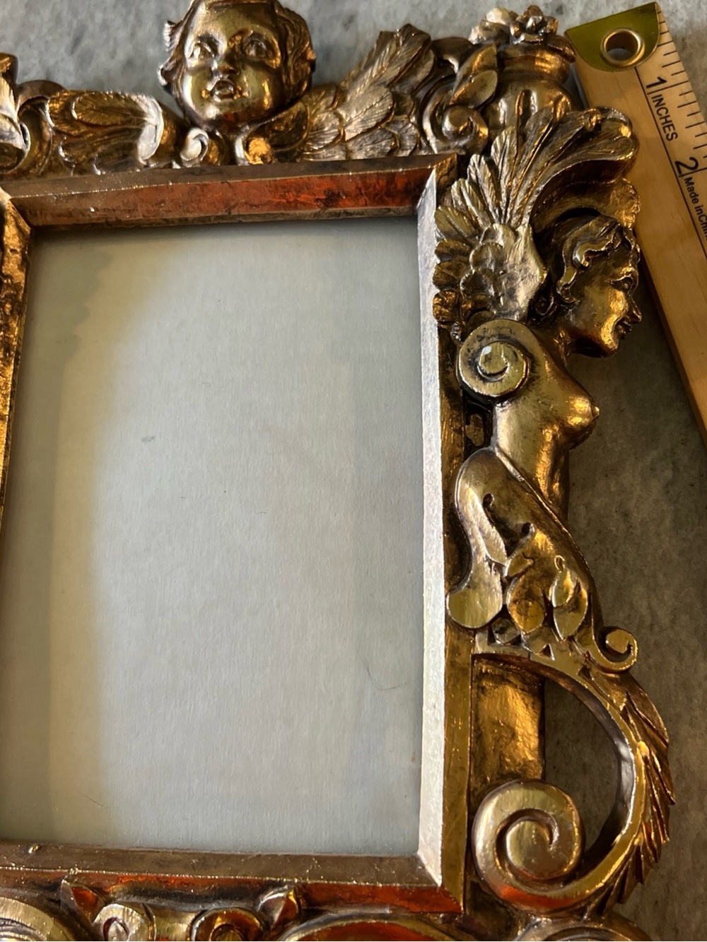 Source Unknown Ornate Gold Cherub Picture Frame - Picture 7 of 10